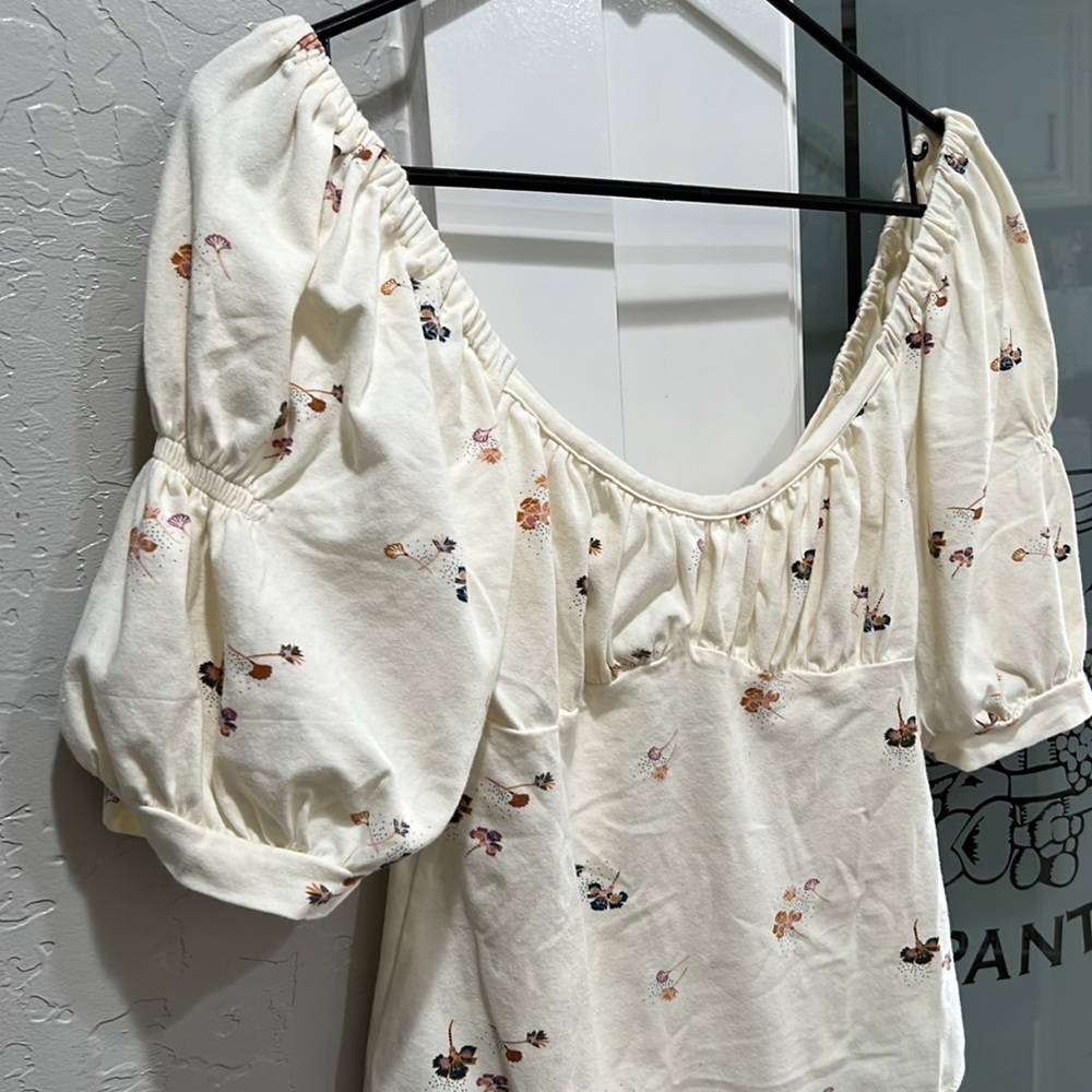 Free People Play Date bodice style bodysuit in ivory - Picture 8 of 12